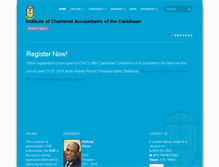 Tablet Screenshot of icac.org.jm