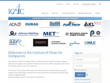 Tablet Screenshot of icac.com